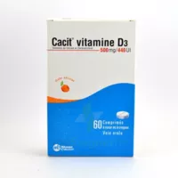Cacit Vitamine D3 500 Mg/440 Ui, Comprimé à Sucer Ou à Croquer à TOURS