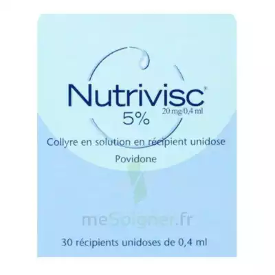 Nutrivisc 5 % (20 Mg/0,4 Ml) Collyre Sol En Récipient Unidose 30unidoses/0,4ml à TOURS